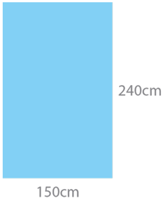 Coverline Хірургічне простирадло неклейке (IS) 150см х 240см